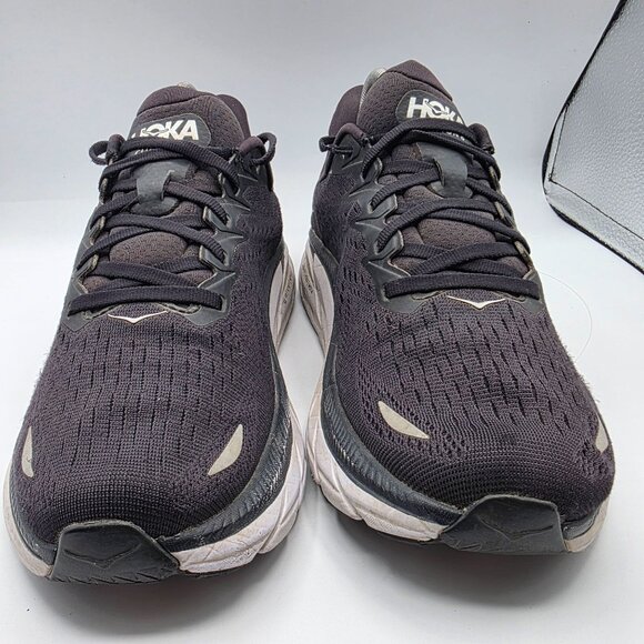 Hoka One One Clifton 8 Shoes Womans Size 9 B Black Athletic Shoes Running Walk - Picture 2 of 13